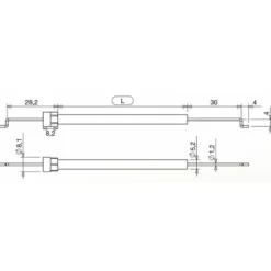 Bowden-Kabel för värmereglage (Stepped) 1.0m