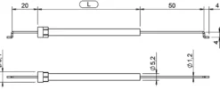 Bowden-Kabel för värmereglage (Stepped) 1.5m