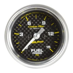 Bränsletrycksmätare 52mm 15PSI (Digital Stepper-motor) CARBON FIBER