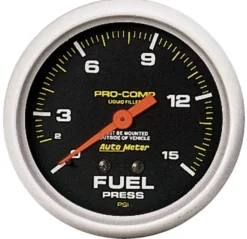 Bränsletrycksmätare 66.7mm 15PSI PRO-COMP