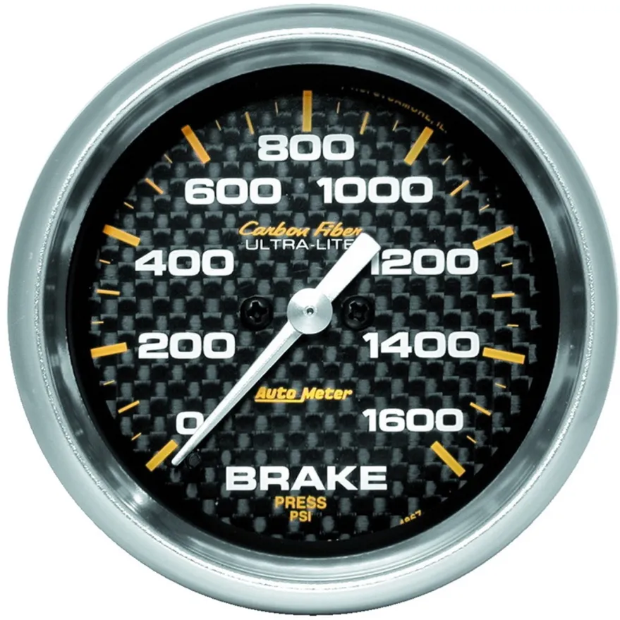 Bromstrycksmätare 66.7mm 1600PSI (Digital Stepper-motor) CARBON FIBER