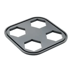 Bulkhead Plåtkit - Fyrkantig, Bakplatta & O-ringar - SvartT7 Design