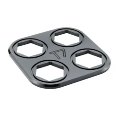 Bulkhead Plåtkit - Fyrkantig, Bakplatta & O-ringar - SvartT7 Design