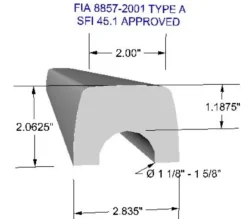 Burstoppning FIA 8857-2001 / SFI 45.1 92cm QSP Products