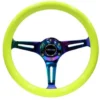 Classic Träratt 350mm 3-ekrad Neochrome Centrum Neon Gul Ratt NRG
