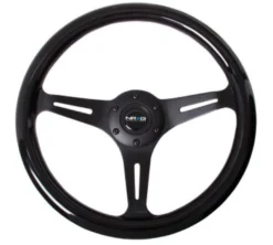 Classic Träratt 350mm 3-ekrad Svart Centrum Svart Ratt NRG