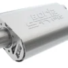 Crate Ljuddämpare Chevrolet Small Block 350 / 383 / 406 CID V8 High Output 3'' Offset Inlopp / 3'' Center Utlopp S-Type Borla