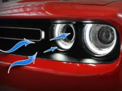 Dodge Challenger R/T / Scat Pack 2019-2023 V8-6.4L HEMI Luftstyrning aFe Power - Svart