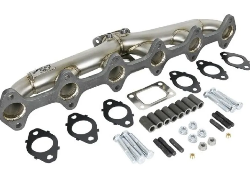Dodge Diesel Pick-up 1998.5-2002 5.9L (td) Twisted Steel Header Turbo Grenrör (T3) aFe Power