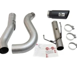 Dodge RAM Diesel Pick-up 2013-2018 6.7L (td) MACHForce XP Sportavgassystem Large Bore 5in DPF-Back aFe Power - Svarta Utblås