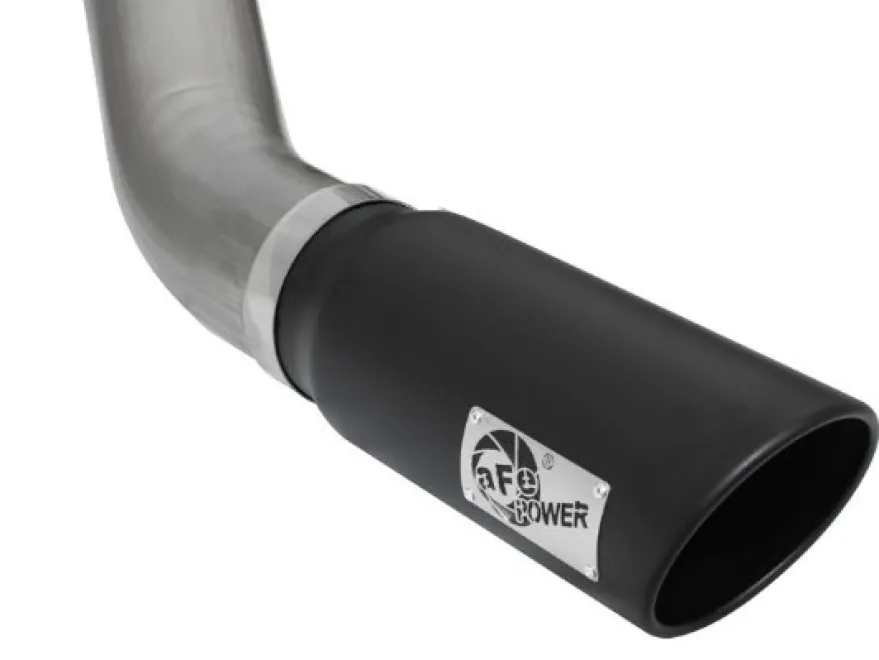 Dodge RAM Diesel Pick-up 2013-2018 6.7L (td) MACHForce XP Sportavgassystem Large Bore 5in DPF-Back aFe Power - Svarta Utblås