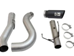 Dodge RAM Diesel Pick-up 2013-2018 6.7L (td) MACHForce XP Sportavgassystem Large Bore 5in DPF-Back aFe Power - Svarta Utblås