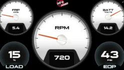 Dodge/RAM/Ford/GM Diesel Pick-up 2008-2023 6.7L (td)/V8-6.4L/6.6L/6.7L (td) Advanced Gauge Display Digital 5.5in Monitor aFe Power