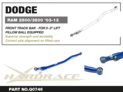 Dodge RAM 2500/3500 03-13 Främre Justerbar Trackbar (LIFT 0~3'') Hardrace