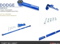 Dodge RAM 94-01 Främre Track Bar (För modeller höjda 0-4'') Hardrace