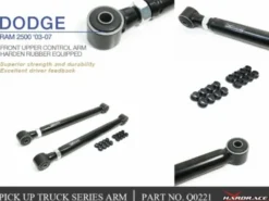 Dodge RAM 2500 03-07 Främre Övre Länkarmar (För 4-9'' Höjning) Hardrace