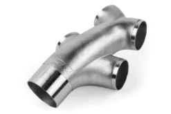 Dubbel Y-Förgrening Gjutet Rostfritt Stål T304 76mm Till 4x63.5mm (3 Till 4x2.5 Tum) APR