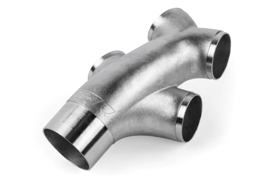 Dubbel Y-Förgrening Gjutet Rostfritt Stål T304 76mm Till 4x63.5mm (3 Till 4x2.5 Tum) APR