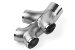Dubbel Y-Förgrening Gjutet Rostfritt Stål T304 76mm Till 4x63.5mm (3 Till 4x2.5 Tum) APR