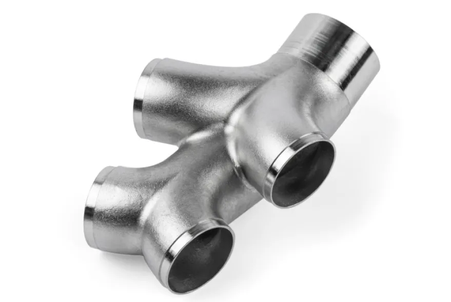 Dubbel Y-Förgrening Gjutet Rostfritt Stål T304 76mm Till 4x63.5mm (3 Till 4x2.5 Tum) APR