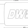 DW65C Bränslepump 265 L/H In-Tank Deatschwerks (Bensin/E85)