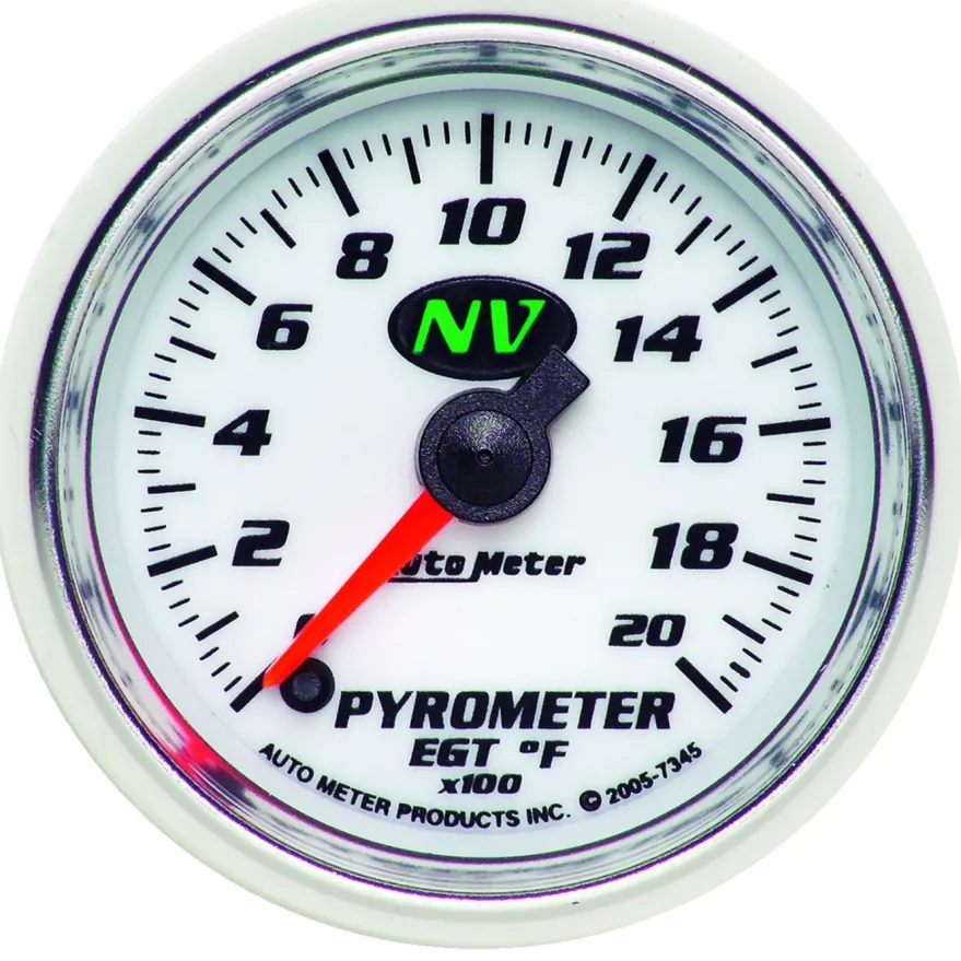 EGT-mätare 52mm 2000ºF (Digital Stepper-motor) NV