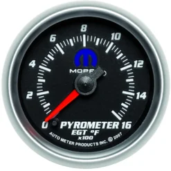 EGT-mätare 52mm 1600ºF (Digital Stepper-motor) Svart MOPAR