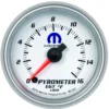 EGT-mätare 52mm 1600ºF (Digital Stepper-motor) Vit MOPAR