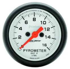 EGT-mätare 52mm 1600ºF (Digital Stepper-motor) PHANTOM