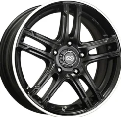 ENKEI FD-05, 16X7, 50, 5X114.3, 72.6, Svart / Polerad Fälg