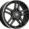 ENKEI FD-05, 17X7, 40, 4X100, 72.6, Svart / Polerad Fälg