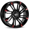 ENKEI GW8, 17x7, 42, 5x100/114.3, Svart Fälg