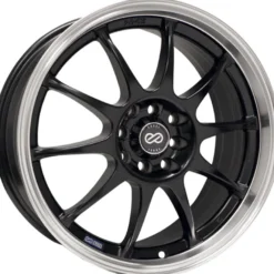 ENKEI J10, 18X7.5, 38, 5X112/114, Svart / Polerad Fälg