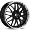 ENKEI LUSSO, 18x7.5, 42, 5x114.3, Svart / Polerad Fälg