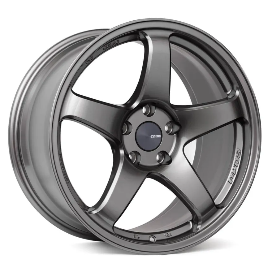 Enkei, PF05, 18x8.5, 45, 5x100, 75, Dark Silver Fälg