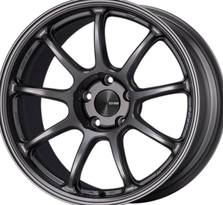 Enkei, PF09, 18x7.5, 48, 5x112, 75, Dark Silver Fälg