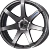 ENKEI PF07, 19x9.5, 35, 5x114.3, 75, Mörk Silver Fälg