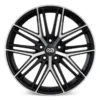 Enkei, PHANTOM, 20x8.5, 40, 5x114.3, 72,6, Black Machined Fälg