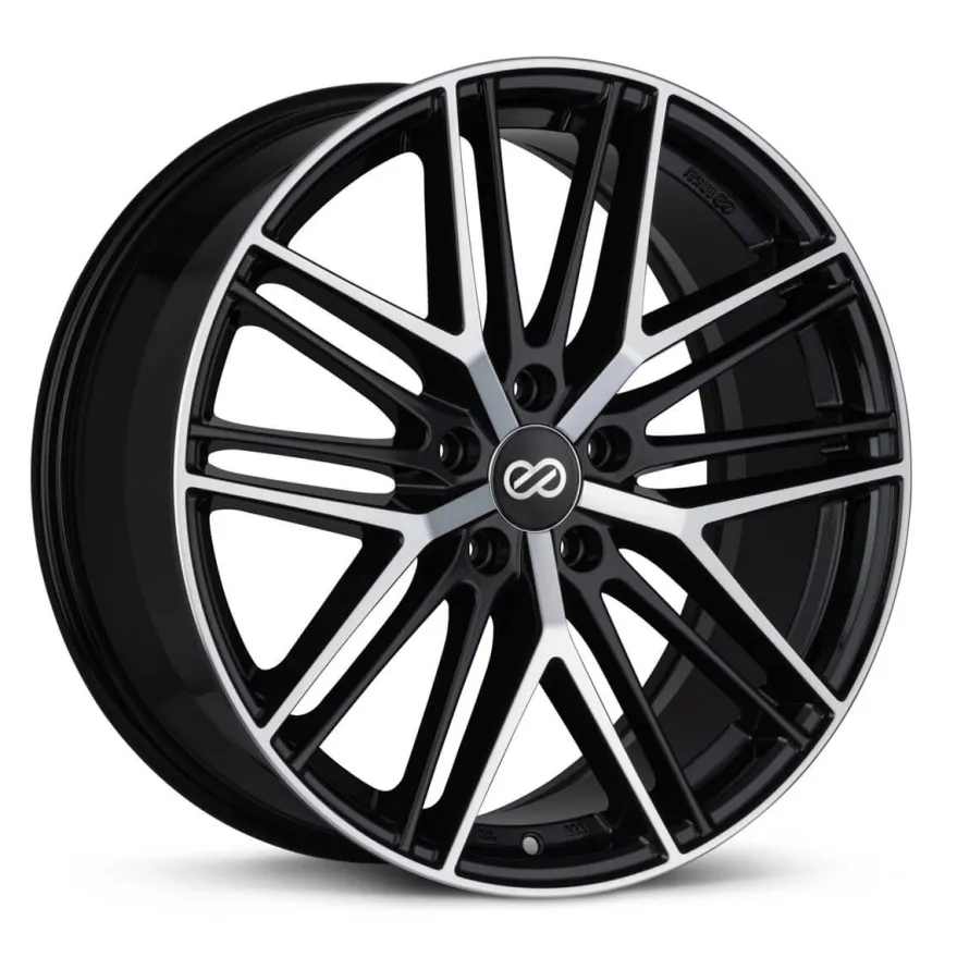 Enkei, PHANTOM, 20x8.5, 40, 5x120, 72,6, Black Machined Fälg