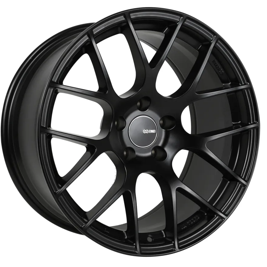 ENKEI RAIJIN, 19x8, 45, 5x114.3, 72.6, Svart Fälg