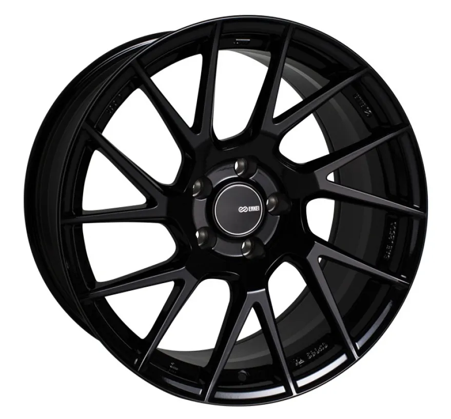 Enkei TM7, 18x8.5, 25mm, 5x114.3, 72.6mm, Gloss Black Fälg