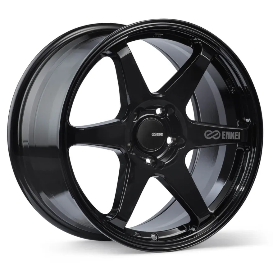 Enkei, T6R, 18x8, 45, 5x100, 72,6, Blanksvart Fälg