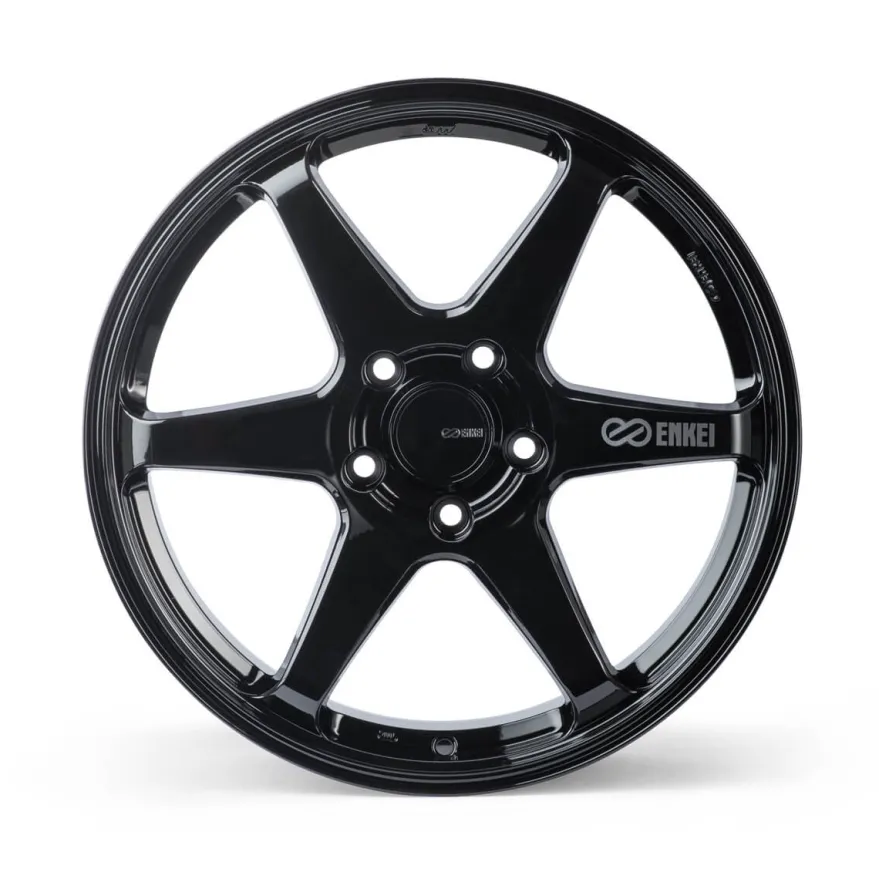 Enkei, T6R, 18x8, 45, 5x100, 72,6, Blanksvart Fälg