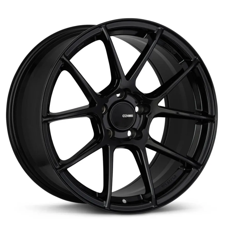 Enkei, TS-V, 17x8, 45, 5x100, 72,6, Blanksvart Fälg