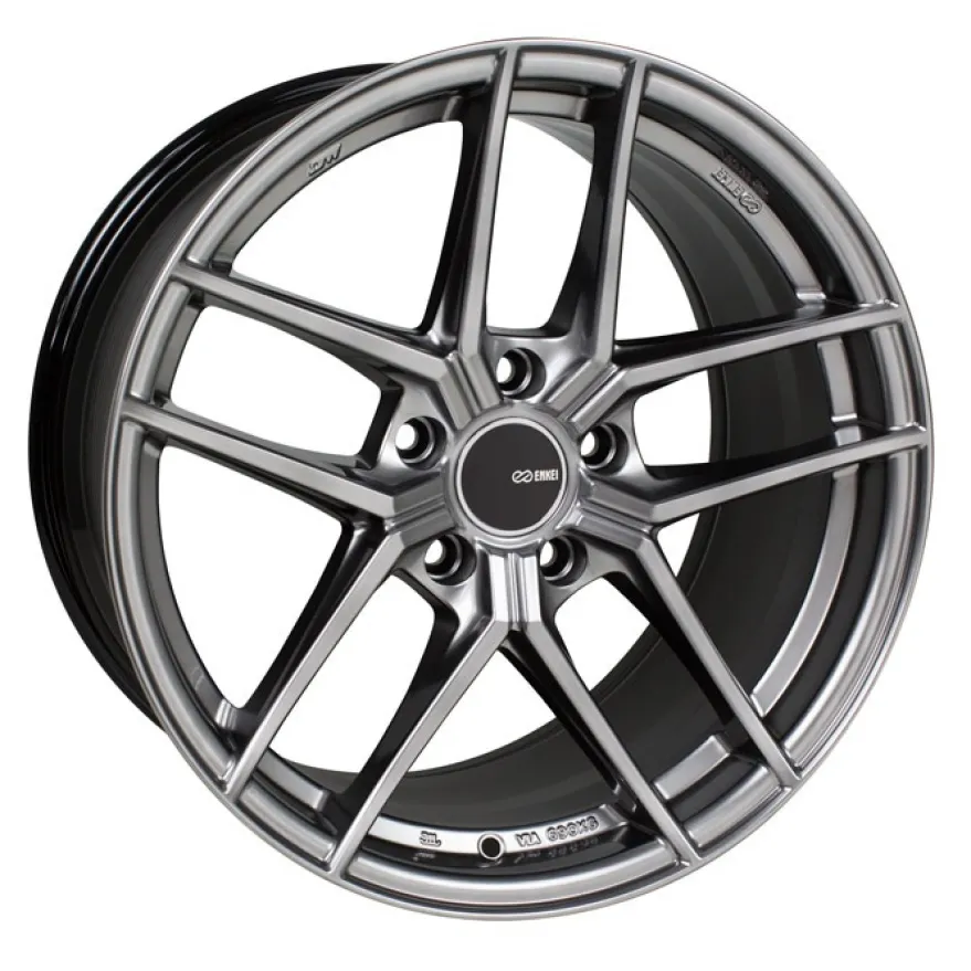 Enkei TY5, 18x9.5, 35mm, 5x120, 72.6mm, Hyper Silver Fälg