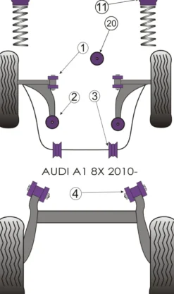 EXH023 Avgasupphängning Powerflex
