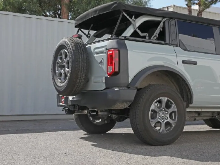 Ford Bronco 2021-2024 L4-2.3L (t)/V6-2.7L (tt) Vulcan 3in 304 SS Axle-Back Sportavgassystem - Svarta Utblås aFe Power