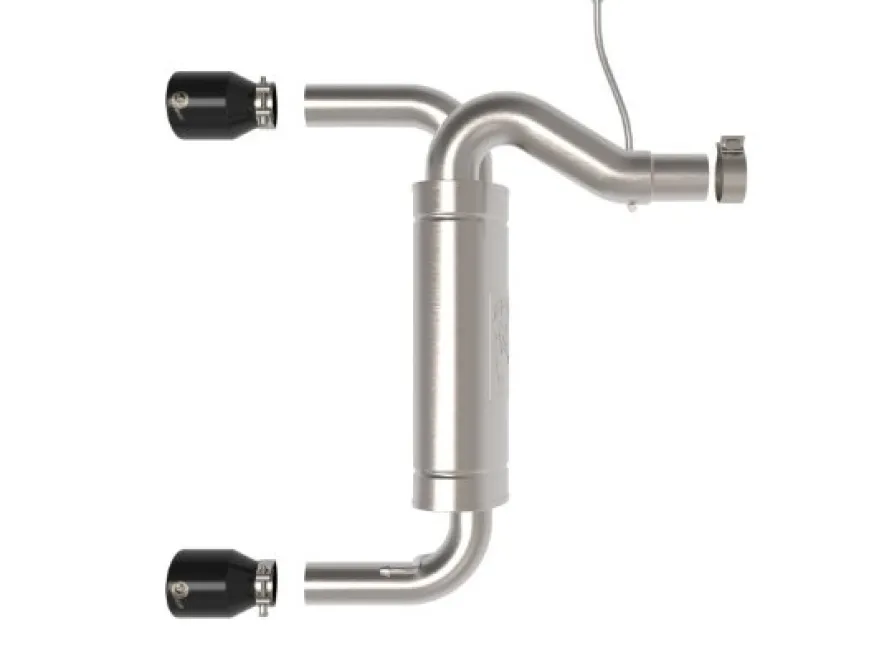 Ford Bronco 2021-2024 L4-2.3L (t)/V6-2.7L (tt) Vulcan 3in 304 SS Axle-Back Sportavgassystem - Svarta Utblås aFe Power
