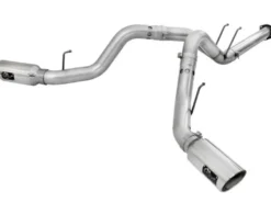 Ford F-250/F-350 Super Duty 2011-2014 V8-6.7L Atlas Avgassystem 4in DPF-Back Avgassystem Aluminiserat Stål Polerat Utblås aFe Power