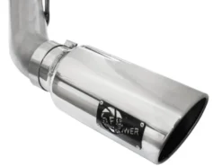 Ford F-250/F-350 Super Duty 2011-2014 V8-6.7L Atlas Avgassystem 4in DPF-Back Avgassystem Aluminiserat Stål Polerat Utblås aFe Power